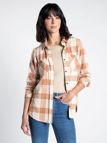 Lewis Shirt - Rust/Ivory Plaid