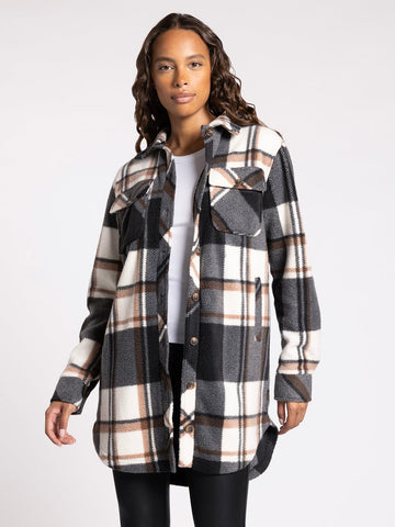 Roswell Jacket - Black/Brown Plaid