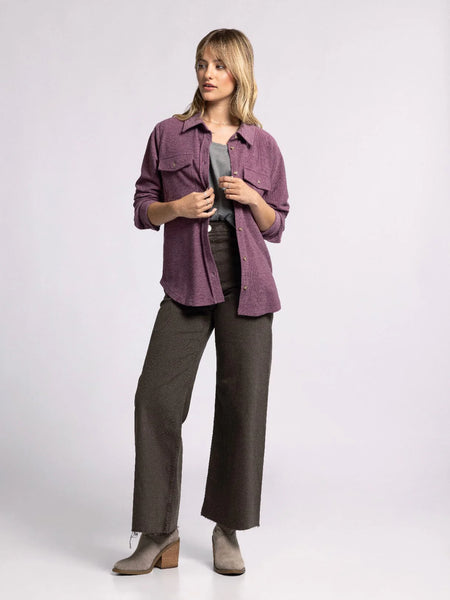 Rylan Shirt - Eggplant