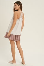 Champagne Lace Trim Cami