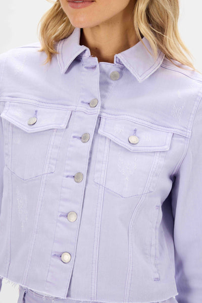 Lavender Denim Jacket