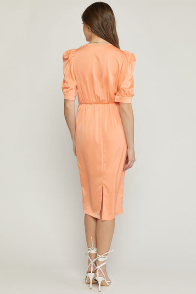 Peachy Keen Midi Dress