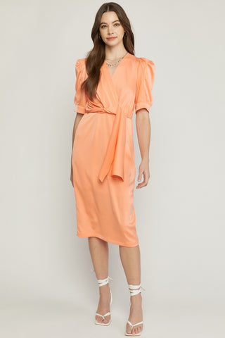 Peachy Keen Midi Dress