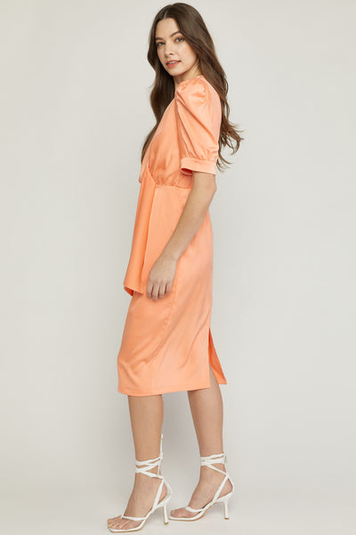 Peachy Keen Midi Dress