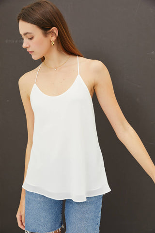 Racer Back Camisole - Off White