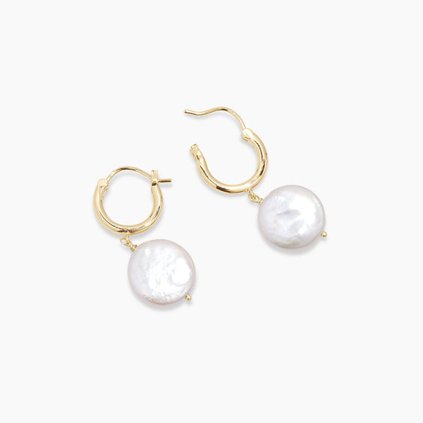 Reese Pearl Huggies - Gold