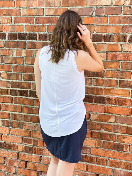 White Bianca Tank