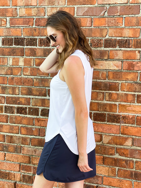 White Bianca Tank